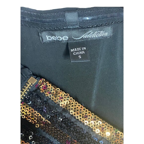 BEBE ADDICTION Sequence bodycon DRESS SMALL Party, Prom, evening, wedding - Picture 8 of 9